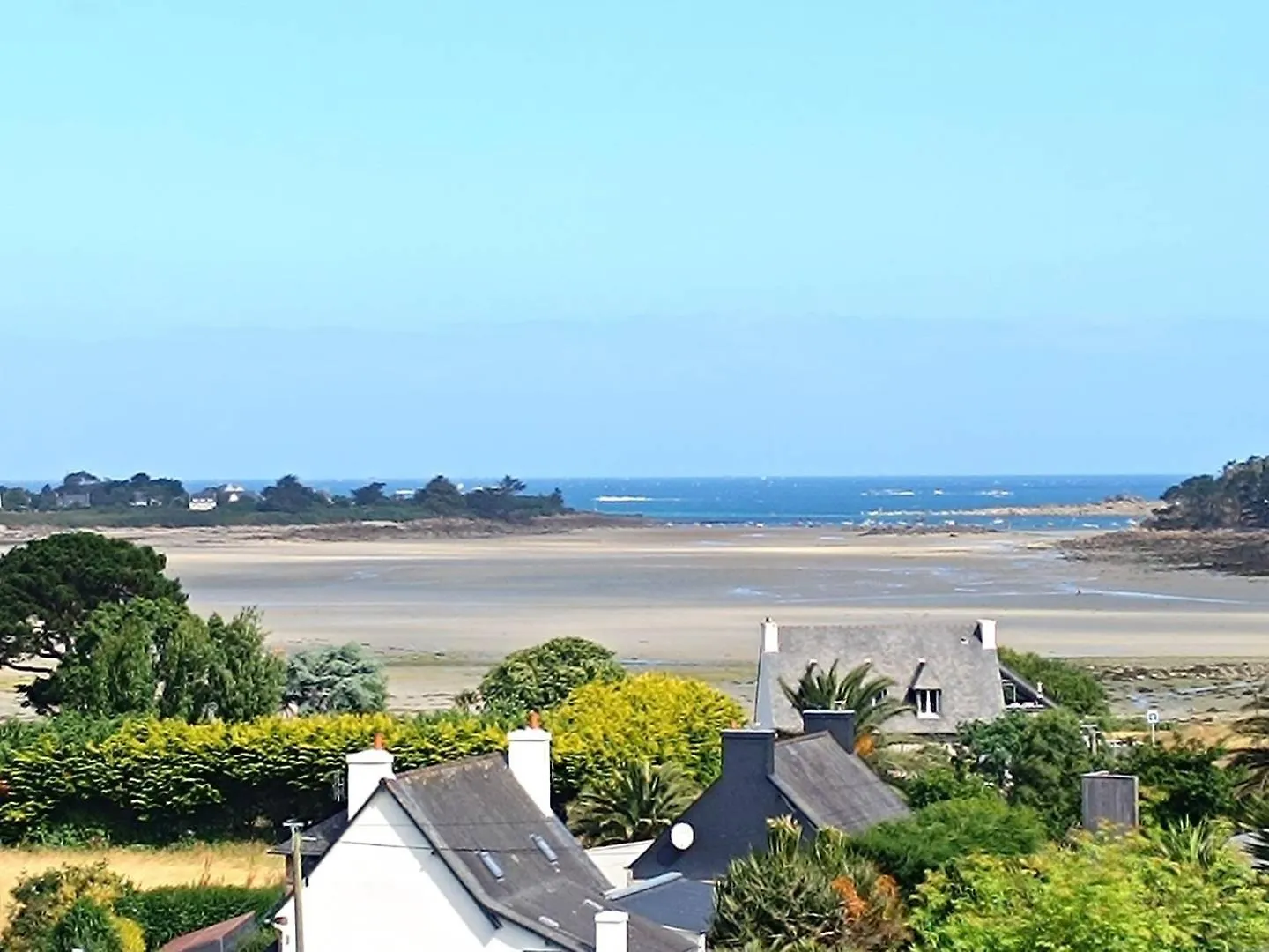 Villa Vue Sur Mer Avec Terrasse A 400M De La Mer A Pleumeur-Bodou - Ref 221